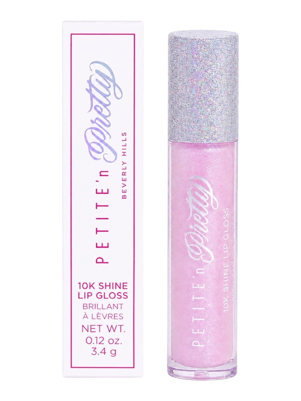PETITE 'N PRETTY 10K SHINE LIP GLOSS IN SHELL SHOCKED 3.4G - BNIB